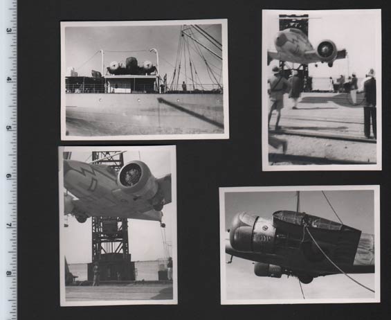 Lockheed Electra Being Loaded on Shipboard For England, Ca. 1939